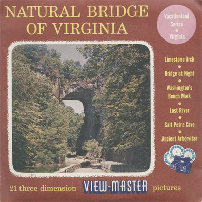 4 ANDREW -Natural Bridge of Virginia - View-Master 3 Reel Packet - 1955 - vintage - 79ABC-S3 Packet 3dstereo 
