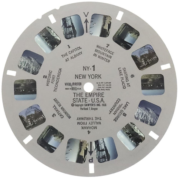 New York State - View-Master 3 Reel Packet - 1950s views - vintage - NY123-S3 Packet 3Dstereo 