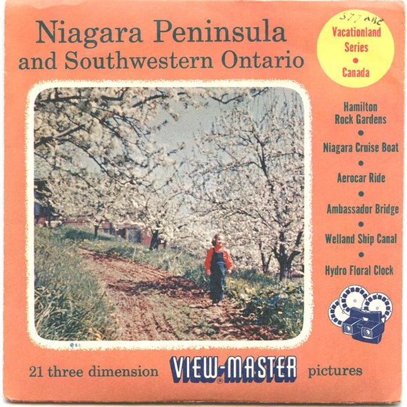 Niagara Peninsula and Southern Ontario - View-Master 3 Reel Packet - 1957 - vintage - 377ABC Packet 3dstereo 