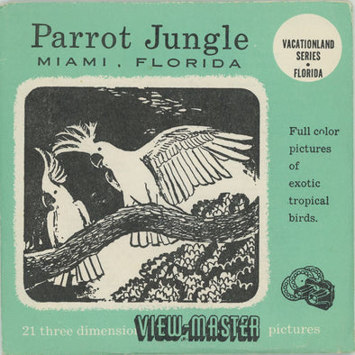 ANDREW - Parrot Jungle - Miami, Florida - View-Master 3 Reel Packet - 1950's view - vintage 3dstereo 
