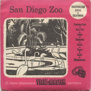 San Diego Zoo - View-Master 3 Reel Packet - 1950s Views - Vintage - (zur Kleinsmiede) - (SANDI-S3) Packet 3dstereo 