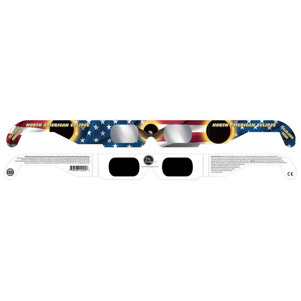 Solar Eclipse Glasses - ISO Certified - Cardboard ('Patriotic Eagle') - NEW 3dstereo 