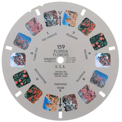 Florida - Flowers - U.S.A. - View-Master Single Reel - 1955 - vintage - 159 Reels 3dstereo 