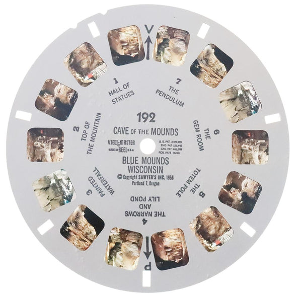 Cave of The Mounds - View-Master Single Reel - 1956 - vintage - 192 Reels 3dstereo 