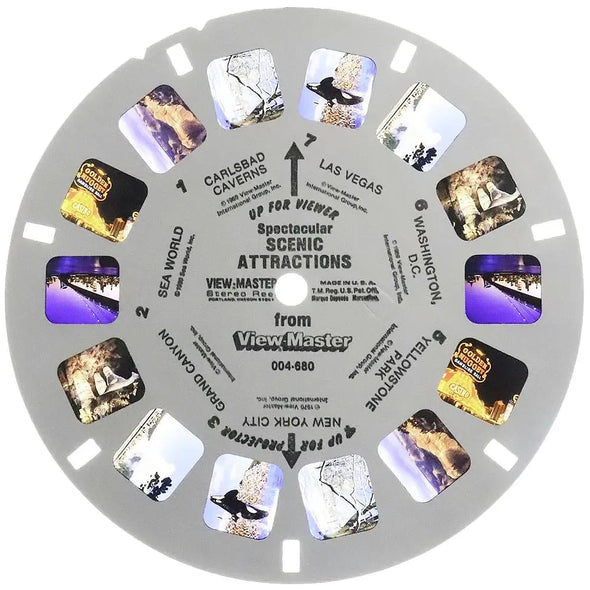 004-680 - Spectacular Scenic Attractions from View-Master - Demonstration Reel - View-Master Single Reel - vintage - 1985 - (004-680) Reels 3dstereo 
