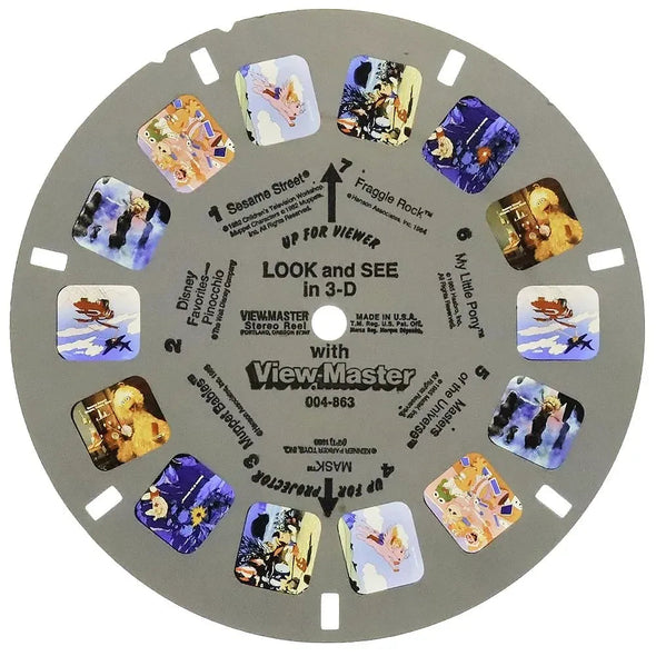 004-863 - Look and See in 3-D! with View-Master - Demonstration Reel - View-Master Single Reel - vintage - (004-863) Reels 3dstereo 