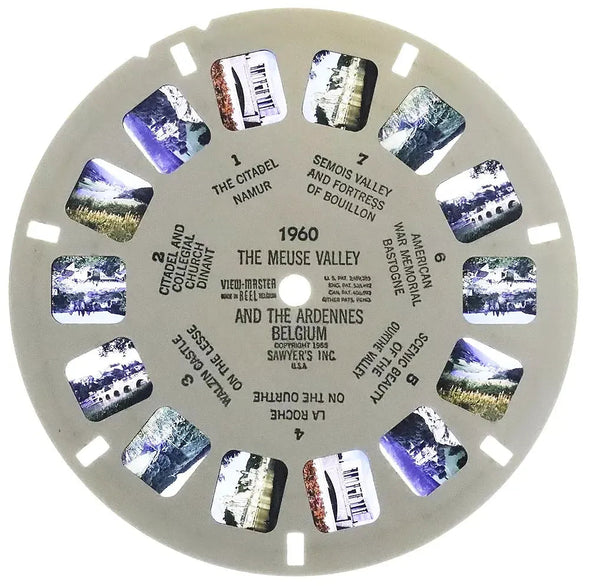 -DALIA- Meuse Valley and the Ardennes - View-Master Printed Reel - 1955 - vintage - #1960 Reels 3dstereo 