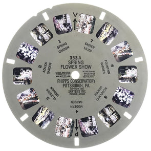 Spring Flower Show Phipps Conservatory - View-Master Printed Reel - 1955 - vintage - #353-A Reels 3dstereo 