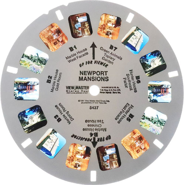 View-Master 3 Reel - Newport Mansions on Card - REEL