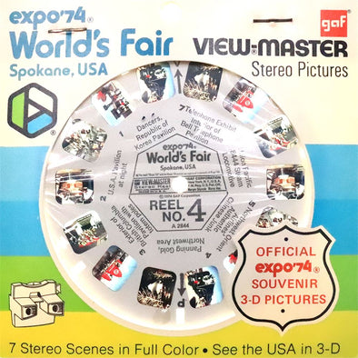 Expo'74 World's Fair - Spokane, USA - Reel No.4 - View-Master Single Reel - vintage - A2844 Reels 3dstereo 