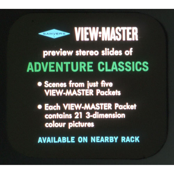 4 ANDREW - Adventure Classics - View Master Preview Reel - vintage - DRE-7-E Reels 3dstereo 