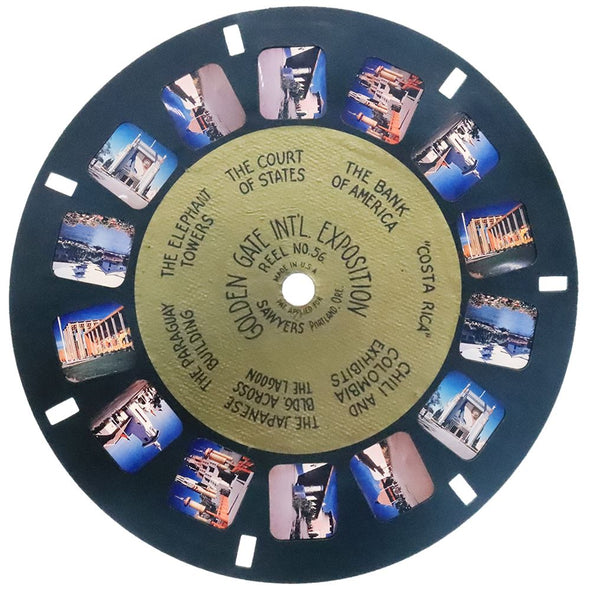 3 ANDREW - Golden Gate Int'l Exposition - View-Master Gold Center Reel - 1939 - vintage - 56 Reels 3dstereo 