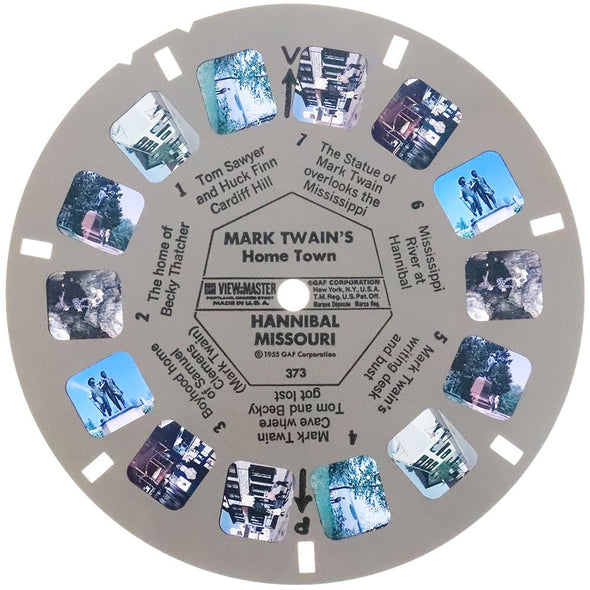 Mark Twain's Home Town - View-Master Special On-Location Reel - 1955 - vintage - 373 Reels 3dstereo 
