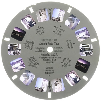 Hoover Dam Scenic Auto Tour, Nevada USA - View-Master SP Reel - vintage - (SP-9008x) Reels 3Dstereo.com 