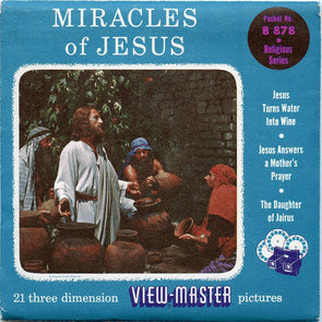 Miracle of Jesus - Vintage Classic View-Master(R) 3 Reel Packet - 1950s (PKT-B878-S4) Packet 3dstereo 