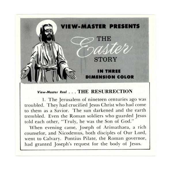 Easter Story - Vintage Classic View-Master(R) 3 Reel Packet - 1960s Packet 3dstereo 