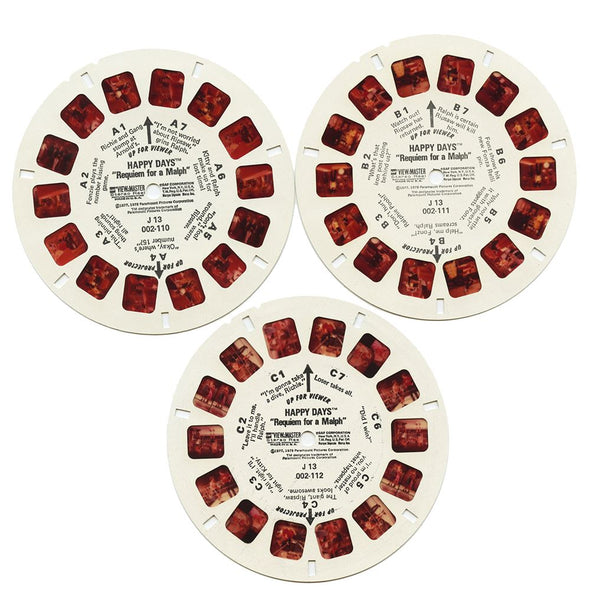 Happy Days No.2 - View-Master 3 Reel Packet - 1970's vintage - (PKT-J13-G6) Packet 3Dstereo.com 