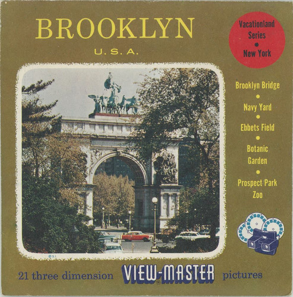 View-Master - Brooklyn, New York -  3 Reel Packet - vintage 3Dstereo 