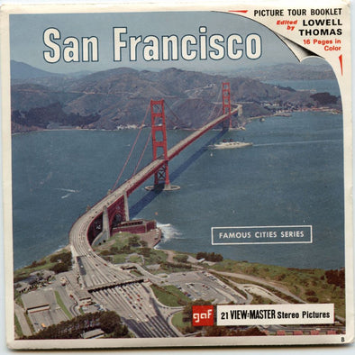 San Francisco - Vintage - View-Master - 3 Reel Packet - 1960s views - A172 Packet 3dstereo 