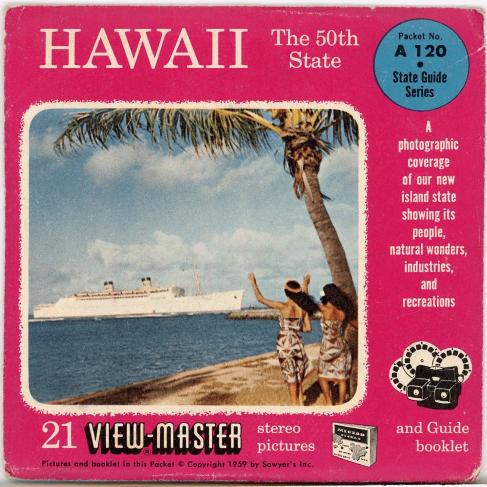 Viewmaster Reel Set Hawaii 3 Reels