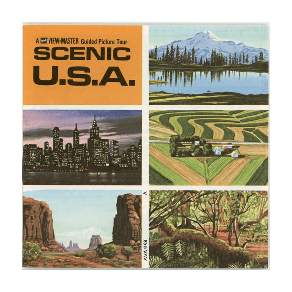 ViewMaster - Scenic U.S.A - A996 - Vintage - 3 Reel Packet - 1970s Views - A996 Packet 3dstereo 