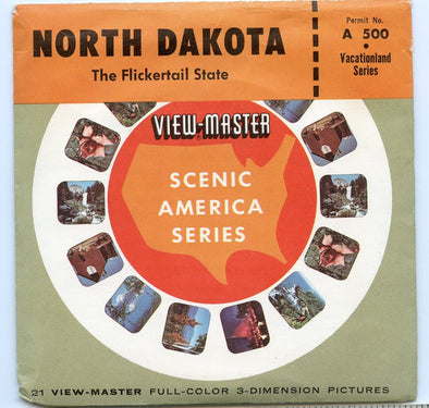 North Dakota - Vintage Classic ViewMaster(R) 3 Reel Packet - 1960s views Packet 3dstereo 