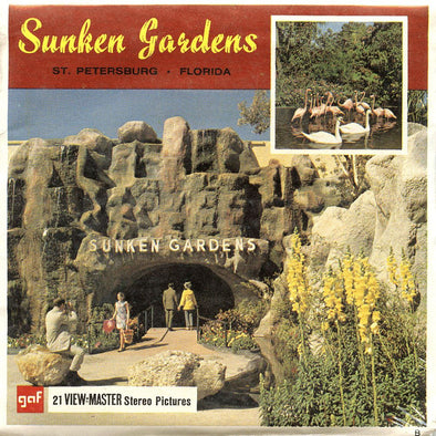 ViewMaster - Sunken Gardens - A992 - Vintage - 3 Reel Packet - 1960s views (PKT-A992-G1B) Packet 3dstereo 