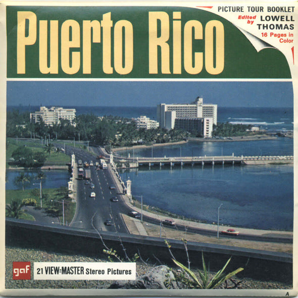 Puerto Rico - Vintage Classic View-Master(R) 3 Reel Packet - 1960s views Packet 3dstereo 