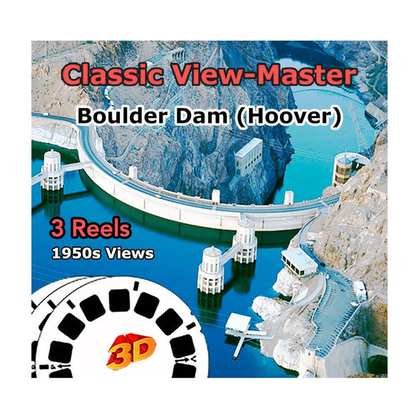 Boulder Dam- Hoover Dam - Vintage Classic View-Master - 1950s views 3dstereo 