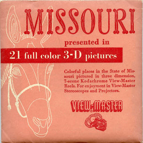 ViewMaster - Missouri - State - Vintage 3 Reel Packet - 1950s views Packet 3dstereo 