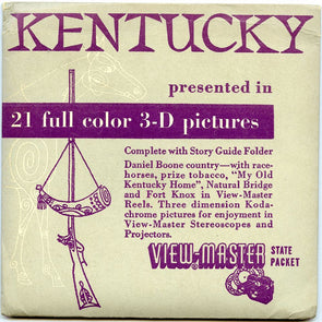 ViewMaster - Kentucky - Vintage - 3 Reel Packet - 1950's views Packet 3dstereo 