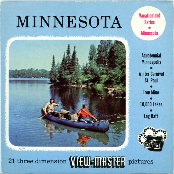 Minnesota - State - Vintage Classic View-Master(R) 3 Reel Packet - 1950s views (PKT-MN123-S3) Packet 3dstereo 