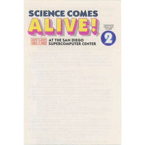 San Diego Supercomputer Center - Science Comes Alive! - Single View-Master Reel and Flyer - Reel#2 3Dstereo 