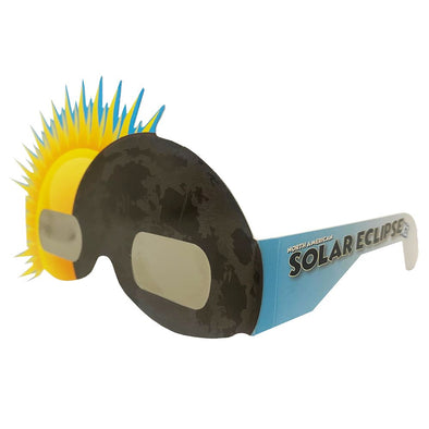 Solar Eclipse Glasses - ISO Certified - Cardboard ('Sunny Side Up') - NEW 3dstereo 