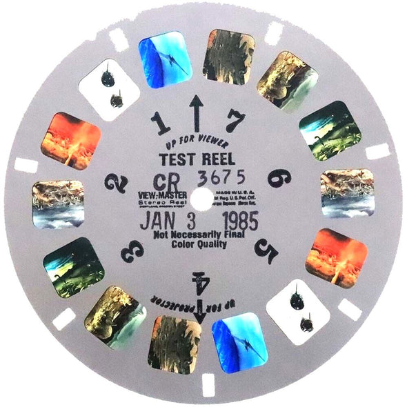 4 ANDREW - Reptiles - Then and Now - View-Master Test Reel - 1985 - vintage - CR3675 Reels 3dstereo 