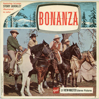 Bonanza -View-Master Vintage 3 Reel Packet 1960s views - B471 Packet 3dstereo 