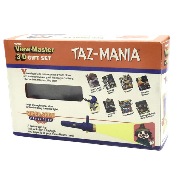 Taz-Mania - View-Master Gift Set - Model L Viewer and 3 Reel Set in original box - vintage Viewers 3dstereo 