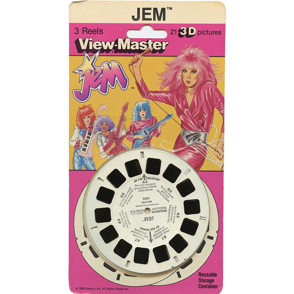 JEM from TV Series - View-Master - 3 Reels on Card VBP 3dstereo 