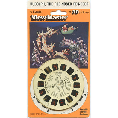 Rudolph the Red-nosed Reindeer - View-Master 3 Reel Set on Card - 1983 - NEW - 2010 VBP 3dstereo 