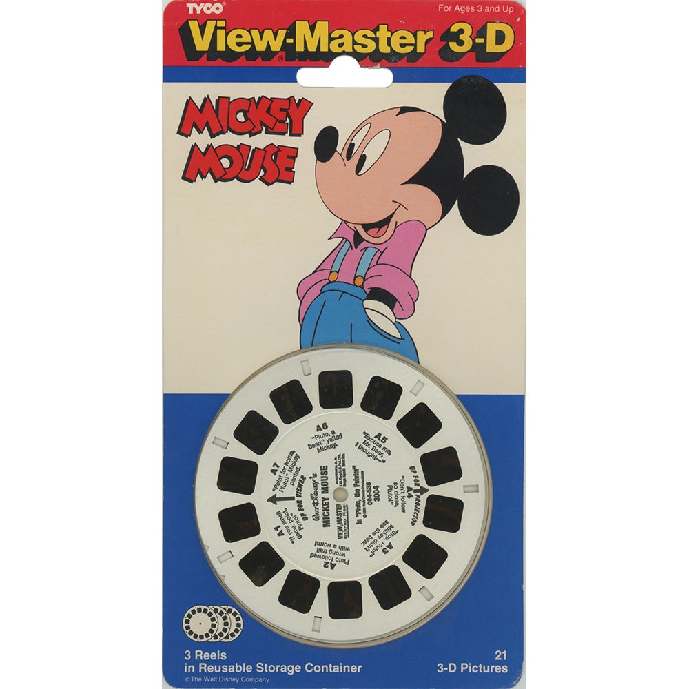 Mickey Mouse - View-Master 3 Reel Set on Card - NEW - (VBP-3004a) –