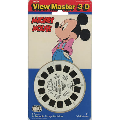 Mickey Mouse - View-Master 3 Reel Set on Card - NEW - (VBP-3004a) VBP 3dstereo 