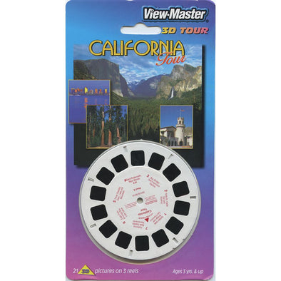 4 ANDREW - California Tour - View-Master 3 Reel Set on Card - 2002 - NEW - 35018 VBP 3dstereo 