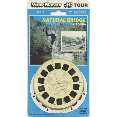 4 ANDREW - Natural Bridge - Virginia - View-Master 3 Reel Set on Card - Unopened - 1965 - vintage - 5168 VBP 3dstereo 