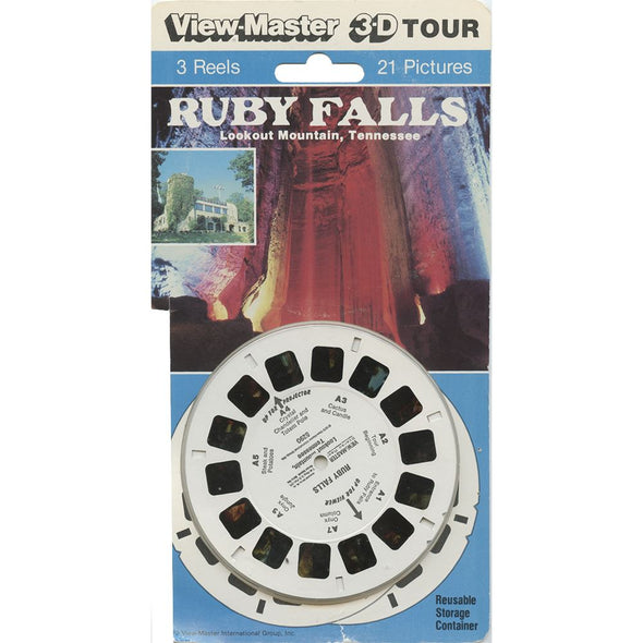 4 ANDREW - Ruby Falls - Lookout Mountain Tennessee - View-Master 3 Reel Set on Card -1988 - vintage - 5290 VBP 3dstereo 
