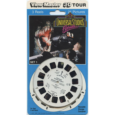 4 ANDREW - Universal Studios - Florida - View-Master 3 Reel Set on Card - 1995 - NEW - 5474 VBP 3dstereo 