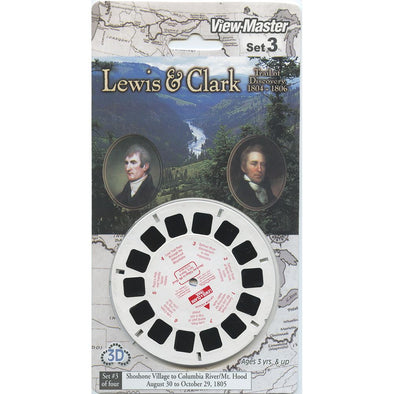 Lewis & Clark - Set 3 - View-Master 3 Reel Set on Card - 2003 - NEW - 75723  –