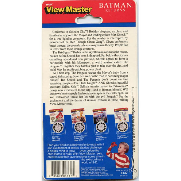 Batman Returns - View-Master - 3 Reels on Card VBP 3dstereo 