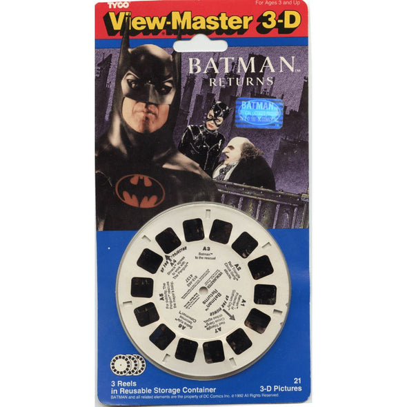 Batman Returns - View-Master - 3 Reels on Card VBP 3dstereo 