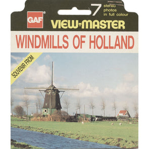 Windmills of Holland - View-Master Special Souvenir On-Location Reel - 1976 - vintage - BC3944 VBP 3dstereo 