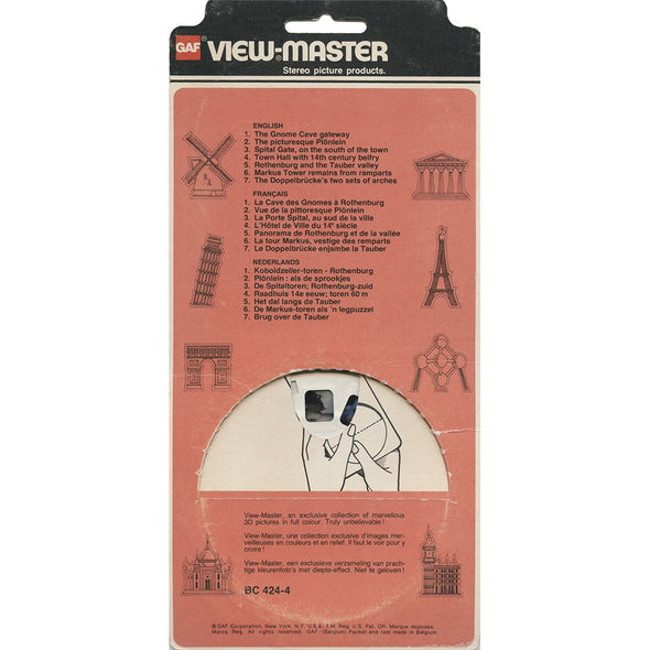 4 ANDREW - Rothenburg ob der Tauber - View-Master 3 Reel Set on Card - vintage - BC424-4 VBP 3dstereo 